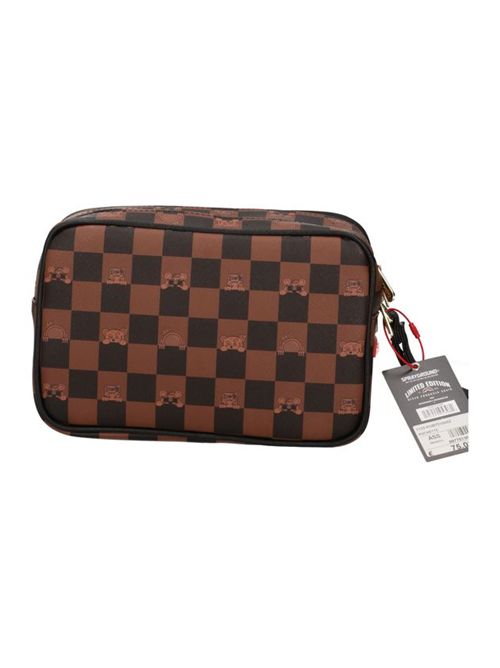 Beauty Toiletry Peeking Character Check SPRAYGROUND | 910B7510NSZMARRONE NERO